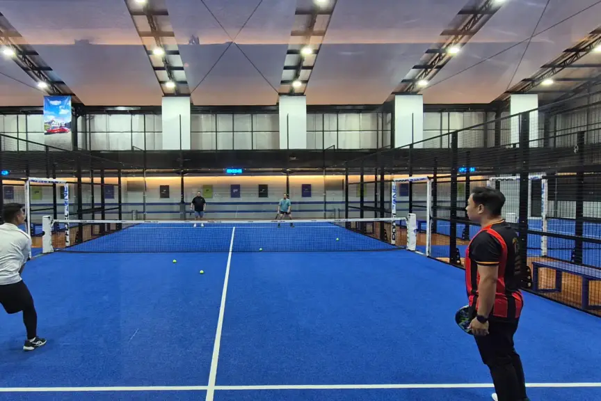 A doubles match